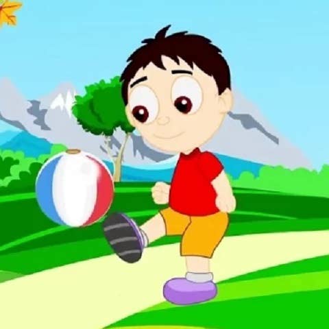دانلود آهنگ یه توپ دارم قلقلیه سرخ و سفید و آبیه با صدای بچه