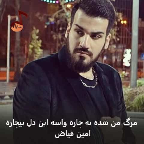 دانلود آهنگ مرگ من شده یه چاره واسه این دل بیچاره امین فیاض