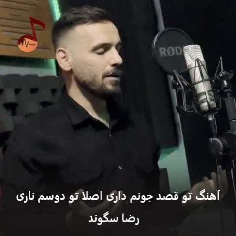دانلود آهنگ تو قصد جونم داری اصلا تو دوسم ناری از رضا سگوند